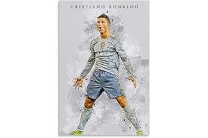 DSGFR Cristiano Ronaldo 13 Fußball-Superstar-Leinwand-Kunst-Poster und Wandkunst, Bilddruck, modernes Familienschlafzimmer-Dekor-Poster, 40 x 60 cm