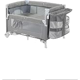 Holmer Coolstyle (Anne Yanı/Park Yatak) Multi Pro Oyun Parkı/Anne Yanı/Beşik (Gri)