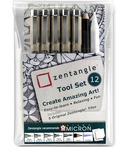 Sakura Gelly Roll Stifte – 6 Stück, Bright White, Mix-Size 08 – Pigmenttinte, Wasserfest, Lichtbeständig