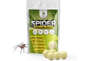 Ecowidow Spider Repellent Balls - 5 Balls Pack | Super Strength Oregano, Thyme & Mint Oil Spider Repellent, Natural Spider Deterrent, Ready to Use Spider Control