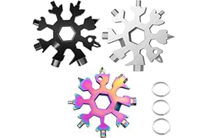 ANGUXER 3 PCS Multiherramienta de copo de nieve, Copo De Nieve Herramienta, Regalos de Herramientas Múltiples para Hombres