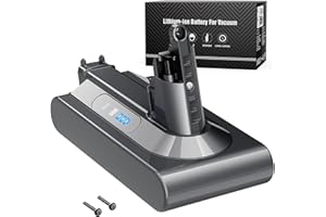 Keenstone Batteria per Dyson V10 SV12 6500mAh Dyson V10 SV12 Batteria per Cyclone V10 Animal V10 Absolute V10 Motorhead V10 Fluffy Aspirapolvere