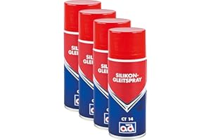 AD Chemie 4X Silikon-Gleitspray Ct 14 400ml Spraydose Gleitspray Silikon Silikonspray Hybrid Öl Metall Schmiermittel Pflege Spray Holz Auto 406052890