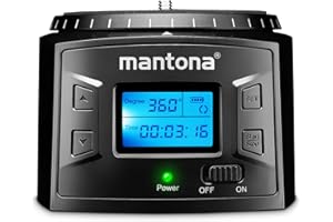 Mantona Turnaround 360 Advanced 3 Głowica Statywu z 2 Adapterami i Uchwytem na Smartfona, Czarny, 1 Sztuka