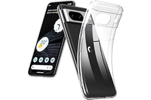 DOSMUNG Etui do Google Pixel 8 (6,2"), z ochroną aparatu (nigdy nie żółknie), bardzo cienkie, miękkie silikonowe etui, wszechstronna ochrona przed zarysowaniami, przezroczyste