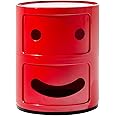 Kartell Componibile Smile Contenitore Sorriso, ABS, Rosso, 32 x 32 x 40 cm