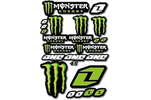 CMR DESIGN CO Monster Energy Aufkleber – Motorradaufkleber – Quad-Aufkleber – Motocross – für Motorräder, Autos, Helme, Computer-Notebooks und andere Artikel (45)