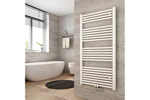 Heilmetz Toallero Secador 120 x 60 cm，radiador toallero baño Blanco