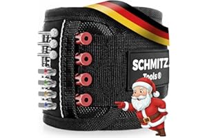 SCHMITZ.Tools Bransoletka magnetyczna Prezenty dla mężczyzn - Gadżet narzędziowy - Prezenty dla rzemieślników - Prezenty dla majsterkowiczów - Kalendarz adwentowy 2024 dla mężczyzn