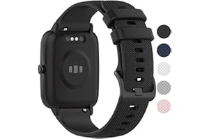 GENERIC OUTPUTBT Strap 19mm 20mm 22mm Watch strap for Popglory/Garmin/Samsung Galaxy/Fossil/AM1 Sport Silicone Replacement Strap for ENOMIR/Donerton/Fitpolo/WeurGhy/Huawei Watch Band Men Women Black