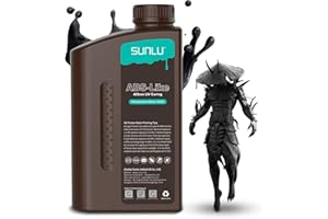 SUNLU ABS-Like 3D Drucker Resin 1KG, 405nm UV-härtendes Standard Photopolymer Schnellharz für den LCD/DLP/SLA 3D Printing, Nicht-spröde & Hohe Präzision, Schwarz 1000G