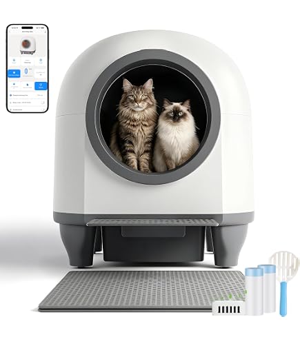 AIRROBO C10 Automatic Self-Cleaning Cat Litter Box with App Control | 57.6L  | Easy Cleaning, Odourless and Safe | Multi-Cat Litter Boxes | White :  Amazon.nl: Pet Supplies