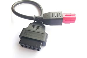 GENERIC Euro5 6Pin OBD Motorbike Adaptor,6 Pin Motor Bike Motorrad Diagnostic OBD2 Motorcycle K-Line CAN-Bus Cable for Yama-ha Hon-da Su-zu-ki BENE-LLI