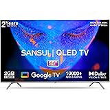 SANSUI 140 cm (55 inches) 4K Ultra HD Smart QLED Google TV JSW55GSQLED (Black)