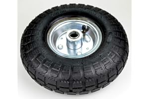 BENSON TOOLS Rueda con neumáticos 260 x 85 – Rueda de repuesto 3.50 – 4 coches Remolque de bicicleta carretilla