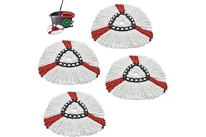 YUUNAIE Panni di Ricambio Microfibra Compatibile con Vileda 2 in 1 Turbo EasyWring & Clean Spin Mocio Testine di Ricambio del Mocio Panno Pavimento