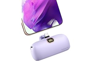 Kuulaa Mini Power Bank 5000mAh, 20W Szybkie Ladowanie Przenośna Ladowarka z Wejściem i Wyjściem USB C, Przenośny Bank Baterii Kompatybilny z iPhone 16/15 Andriod Samsung Galaxy Huawei iPad Pro/Air