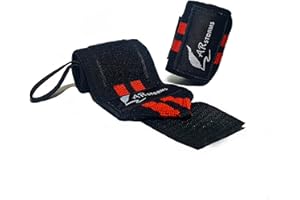 ARSTORMS Weight Lifting Wrist Wraps, Premium Quality Wrist Wraps supports for Gym with Thumb Loop, Bodybuilding,Strength Training and Power Lifting, Size Fits for All Men and Women