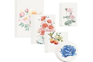 FENGJINGJIACHENG 50 Sheets Watercolor Paper, 5 Styles 300g Cotton Watercolor Paper Suitable for Artists, Adults,Students Painting Acrylic,Crayon,Colored Pencil and Ink(5 Styles)