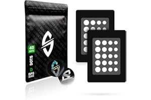 SensoryBoost DPS (f) Dot Skates (40 sztuk) – uniwersalne nóżki z tworzywa PTFE – bardzo szybkie, zaokrąglone, niskie tarcie, wysokiej jakości, trwałe – High-End Glides dla myszy do gier