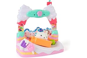 DREAMWORKS GABBY'S DOLLHOUSE Gabby's Dollhouse: The Movie – Il Balcone delle Dolcezze di Cakey Cat con Figura e Accessori, Giocattolo per Bambini dai 3 anni in su