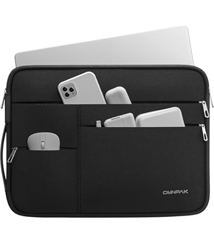 TECOOL Laptop Case For MacBook Air 13.6 Inch M4 M3 M2 2025 2024 2022, MacBook Air/Pro 13 Inch M2 M1 2022-2016,12,3-13 Surface Pro 11/10/9/8/7/7+/6,Laptop Sleeve 13,Black - Foto 10