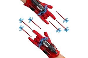Niumowang Gant de Lanceur, Lanceur de Toile Spiderman, Spiderman Gant Lanceur de Toile, Lanceur de Toile, Jouets Cosplay pour Enfants