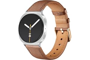 Issinlky Pasek skórzany do zegarka Samsung Galaxy Watch 8 40 mm 44 mm, pasek biznesowy do zegarka Galaxy Watch 8 Classic 46 mm dla kobiet i mężczyzn