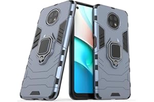 IMIRST Funda Xiaomi Redmi Note 9T, Armor Funda con 360 Anillo Soporte, Anti-Arañazos con Absorción de Choque Resistente Carcasa Protectora para Xiaomi Redmi Note 9T 5G. HB Blue