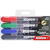 Kores - K-Marker P1 : Marqueurs Permanents De Couleur, Pointe Fine