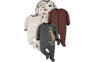 Gerber Sleep 'N Play Pyjamas med fot för bebisar, 4-pack