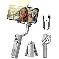hohem iSteady XE Kit Gimbal Stabilizer for Smartphone,3-Axis Phone Gimbal,Magnetic Fill light, Portable and Foldable Stabilizer for iPhone&Android,Vlog Stabilizer for Video Recording,Max Payload 280g