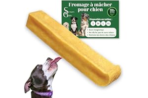 STANLEY GIBBS Friandises Naturelles au Fromage de Yak pour Chien, Chiot, Chiens Os à mâcher de l'Himalaya Mastication Durable Jouet Occupation Longue durée Soin Dentaire Faible en Calories, réduit Stress, Taille M