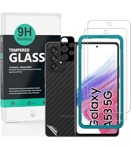 Savvies 6 Pezzi Pellicola Protettiva Per Oppo A53: Protezione Schermo Trasparente Anti-graffio. Facile Applicazione Senza Bolle.
