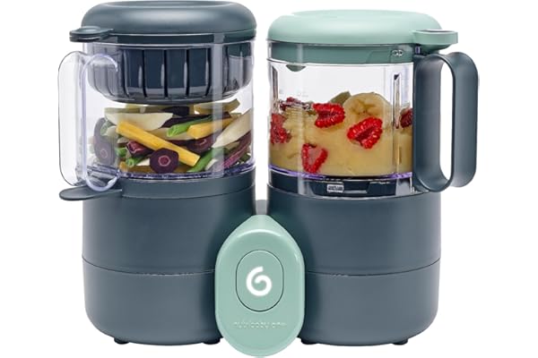 Babymoov Nutribaby One Robot Cuiseur Bébé Multifonctions 4 en 1 - Cuiseur Vapeur Mixeur, Intuitif, Capacité 2L, Petits Pots Bébé Faits Maison Rapidement et Simplement, Idéal Diversification