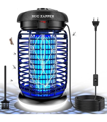 Lampada Antizanzare Elettrica PALONE: 4300V, Impermeabile IPX4, Ideale Per Casa E Esterno