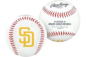 JARDEN SPORTS LICENSING Rawlings MLB San Diego Padres Team Logo Baseball, Official, White