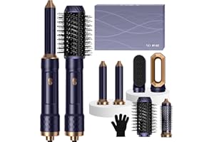 OKWRAP Airbrush Hair Styler, 6 in 1 Hair Styler, Air Brush 6 in 1 with Hair Blow Dryer Brush, Auto Air Curler, Hot Air Brush for Hair Styling,Straightening, Drying and Smothing All Hair Type/Length