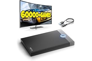 szseynmy Retro Game Console Retroplay HDD - External Gaming Hard Drive Built in 60000+ Video Games,Compatible 70+ Emulators,Plug & Play Emulator Console Support SATA 3.0 game stick (500G)
