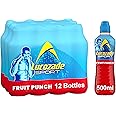 Lucozade Sport Body Fuel - Fruit Punch 12x500ml| Isotonic sports drink, with Electrolytes and Vitamin B3 | Still | Bursting with Flavour