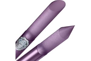 Lima de Cristal Empujador de Cutículas - Palo de Manicura, Eliminación de Precisión Profesional de las Cutículas, la Superficie Abrasiva no se Desgasta, Calidad Checa Firmada Gladzy