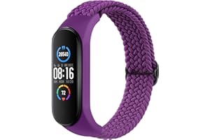 Elastyczny pasek Yisica do Xiaomi Mi Band 6/Mi Band 5/Mi Band 4/Mi Band 3, nylonowa opaska elastyczna do Amazfit Band 5/Xiaomi Mi Band 6/Mi Band 5