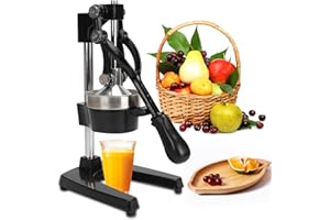 LiyuanQ Manual Fruit Juicer, Citrus Press, Hand Press Juicer, Citrus Juicer, Juice Squeezer, For Various Commercial and Family Gatherings, For Orange Lemon Dragon Fruit Pomegranate Watermelon Black