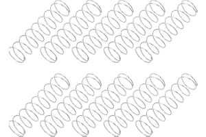 PATIKIL Ressort de Compression, 0,6 mm de Diamètre de Fil X 12 mm de Diamètre Extérieur X 45 mm de Longueur, 10 Pièces de Ressorts de Petite Taille en Acier Inoxydable 304 pour Stylos