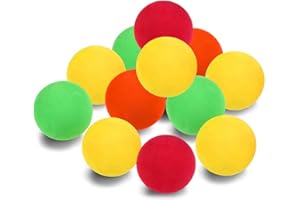 DONQTWAY Schaumstoffball Klein, 12 Stück Softbälle Kinder, 4 cm/6 cm Bällebad Bälle, Mehrfarbig Stoffball für Tägliche Unterhaltung, Szenengestaltung, Kleine Bälle für Bällebad
