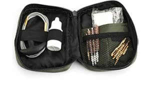 Topteng Cleaning Kit Pull Through Cleaning Kit with Bag for .17 .22 .270 .300