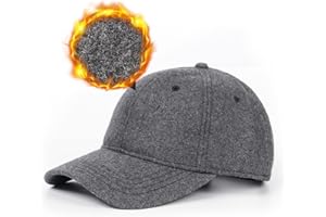 Zylioo Casquette d'hiver XXL Casquette de Baseball en Laine à Grosse tête Chapeau d'hiver Chaud Casquette de Baseball en Polaire