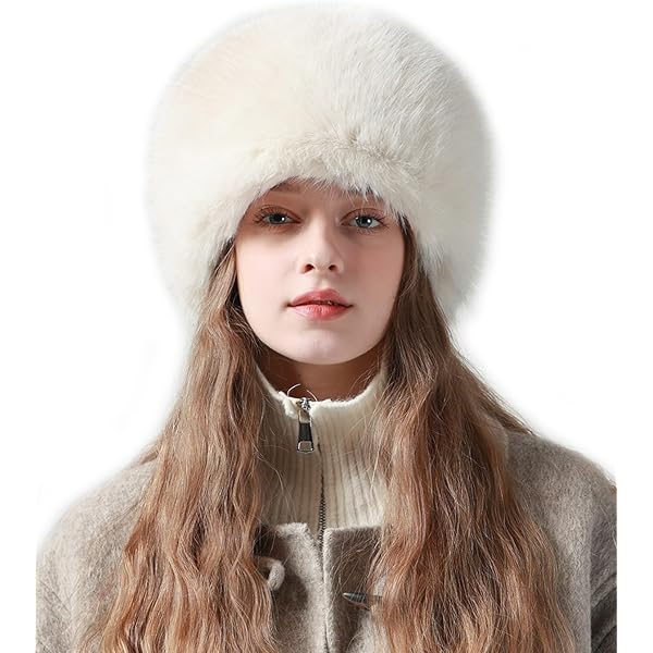 Thickened Faux Fur Warm Hat, Luxurious Women display picture 1