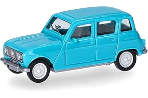 herpa Maquette Voiture Renault R4, echelle 1/87, Model Allemand, pièce de Collection, Figurine Plastique, Couleur : Turquoise