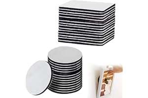 NADIAEN 30PCS Carpet Grippers for Rugs on Carpet and Wooden Floors - Hook and Loop Pads, Non Curl Reusable Stickers for All Floor Types